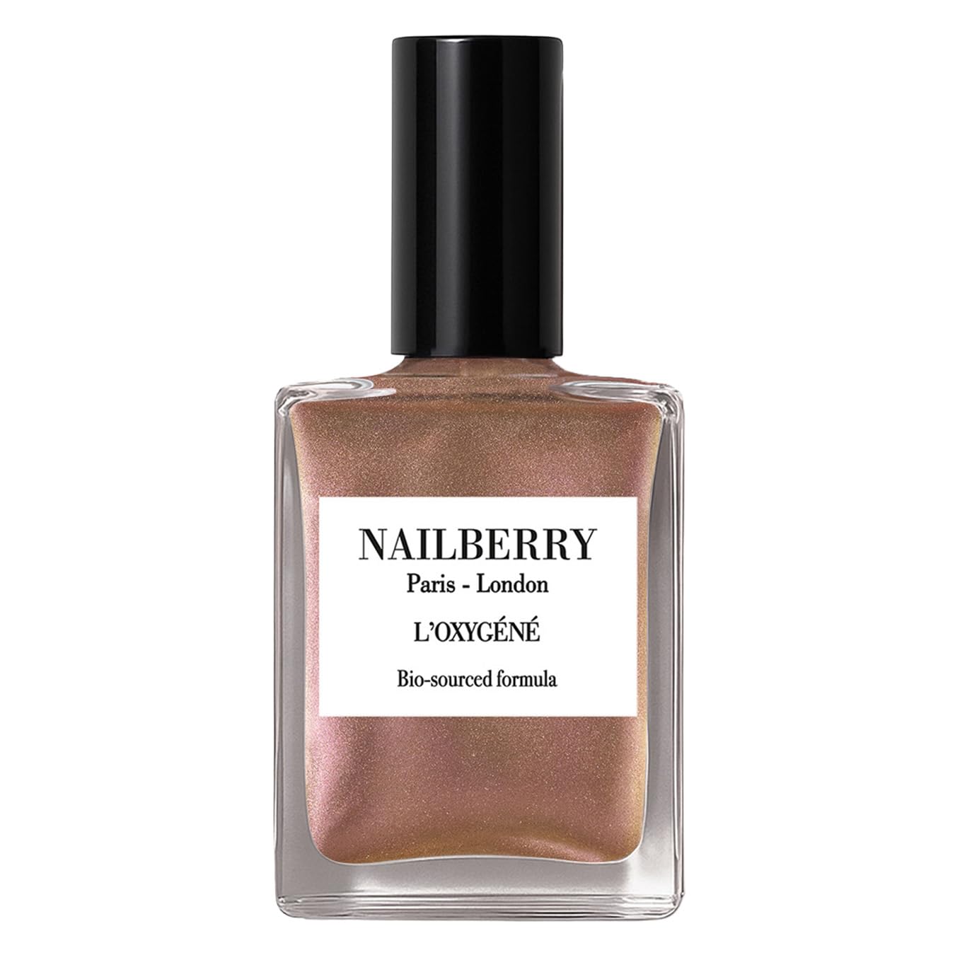 Oxygenated Nail Lacquer - Rose Blossom Pastel Pink | 12-Free Vegan Nail Polish | UV Protected Long-Wear | 15 ml