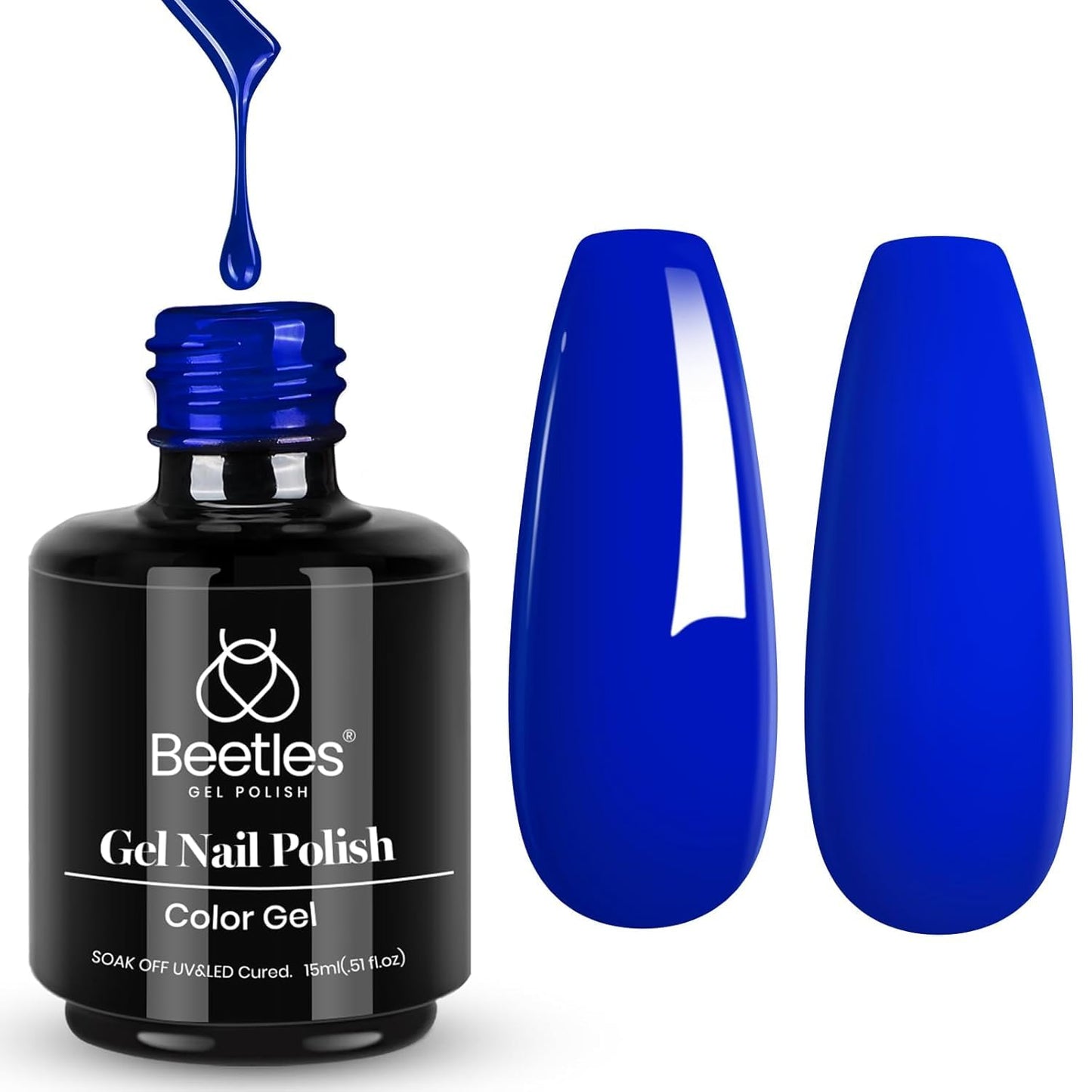 Beetles Purple Gel Polish - Lilac Light Purple Nail Color | 15ml Soak Off UV LED Gel for Summer Manicure