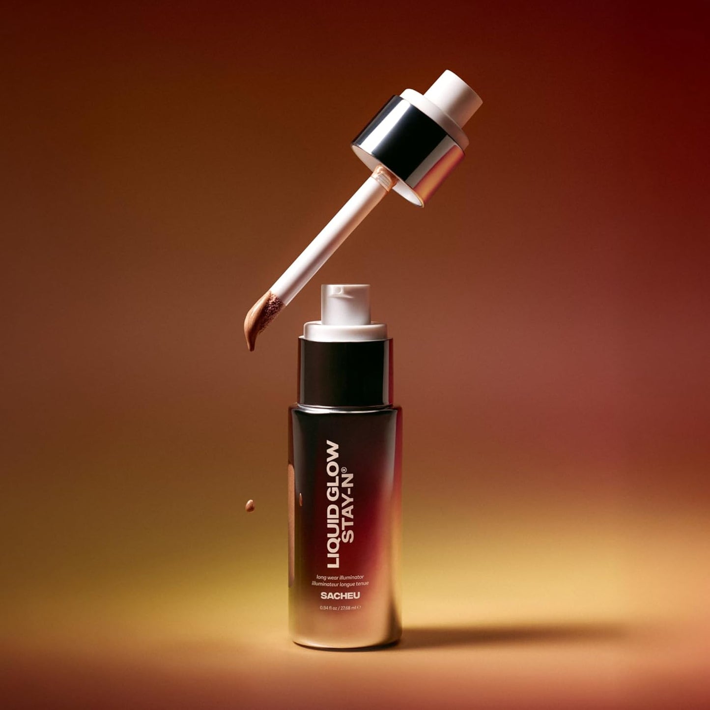 Liquid Glow Highlighter & Illuminator - 30ml Long-Lasting Dewy Finish for Luminous Aura Glow