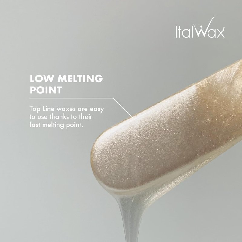 Italwax Top Line Crystal Hard Wax Beads 1.65 lb (750 g) – Ultra-Delicate Unscented Wax with No Colorants, Semi-Creamy Texture for Facial Areas, Professional Use – Made in Italy