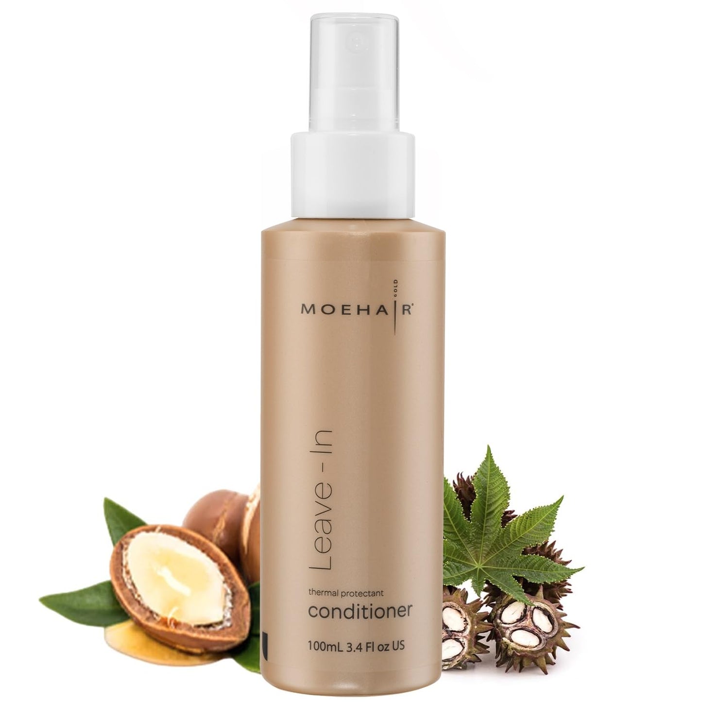 Leave-in Conditioner for Curly Hair - Protein & Argan Oil Infused | 12 Fl. Oz. | Detangler Spray for Men & Women | Sulfate & Paraben Free