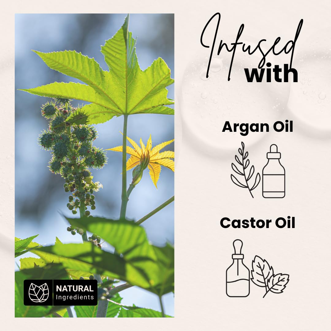 Strong Hold Edge Control Gel - Castor Oil Formula, Non-Greasy & Long Lasting | 5.3 Fl Oz, All Hair Types