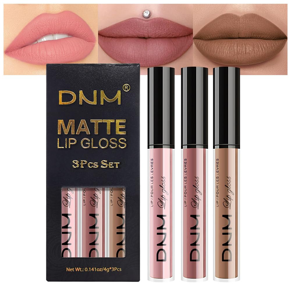 Medium Brown Beige Lip Liner & Matte Lipstick Set - Vegan, Long-Lasting, Waterproof | 2 Pcs