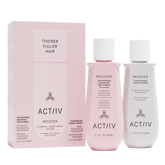 Recover Travel Duo for Women - Plant-Based Hair Support for Fuller, Healthier-Looking Hair | Vegan, Color-Safe, All Hair Types