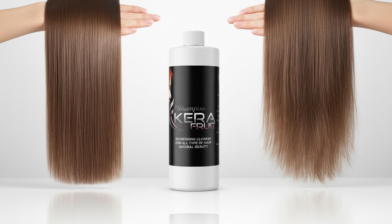 KERA FRUIT Hair Conditioner, 16 OZ - Cirugia Capilar Smoothing Treatment for Frizzy Hair, Controls Volume and Frizz, Deep Hydration, Includes Shampoo, Rapid Delivery