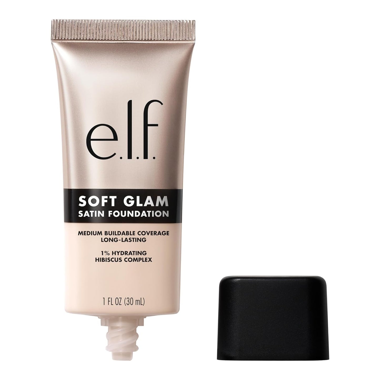e.l.f. Soft Glam Foundation - Medium Coverage, Long-Lasting, Vegan | 21 Light Neutral, Satin Finish