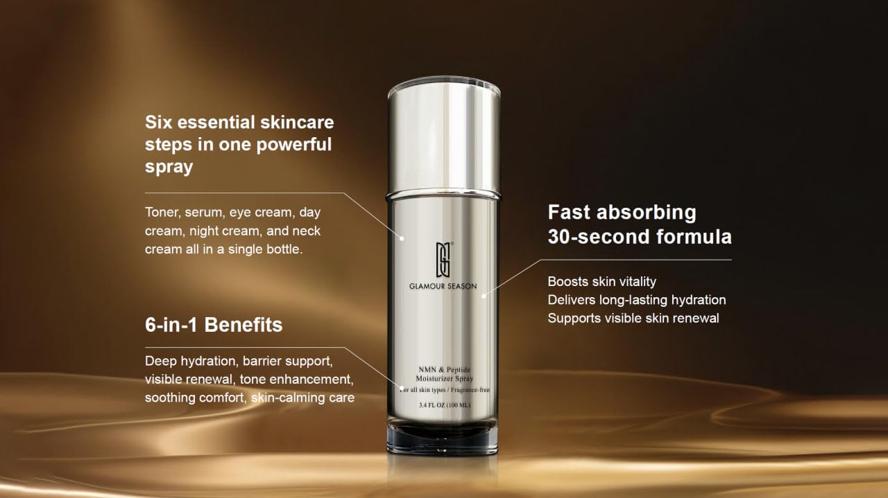 Glamour Season NMN & Peptide Moisturizer Spray (100ML)