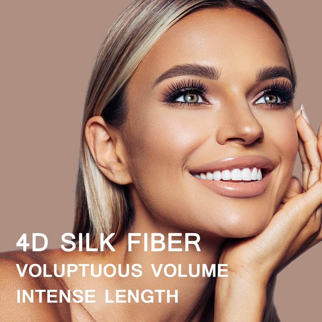4D Silk Fiber Lash Mascara & Waterproof Eyeliner Set - Lengthening, Volumizing, Hypoallergenic | Ideal Eye Makeup Gift for Women