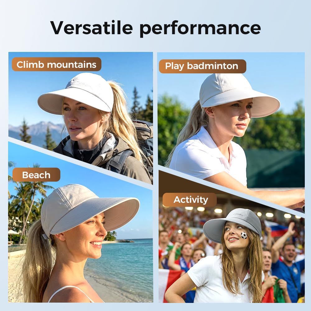 UPF Sun Protection Baseball Hat for Women, 2026 World Cup Lightweight Sun Visor Hat, Sun Visor Hat for Soccer Fan Outdoor Cap (Black)