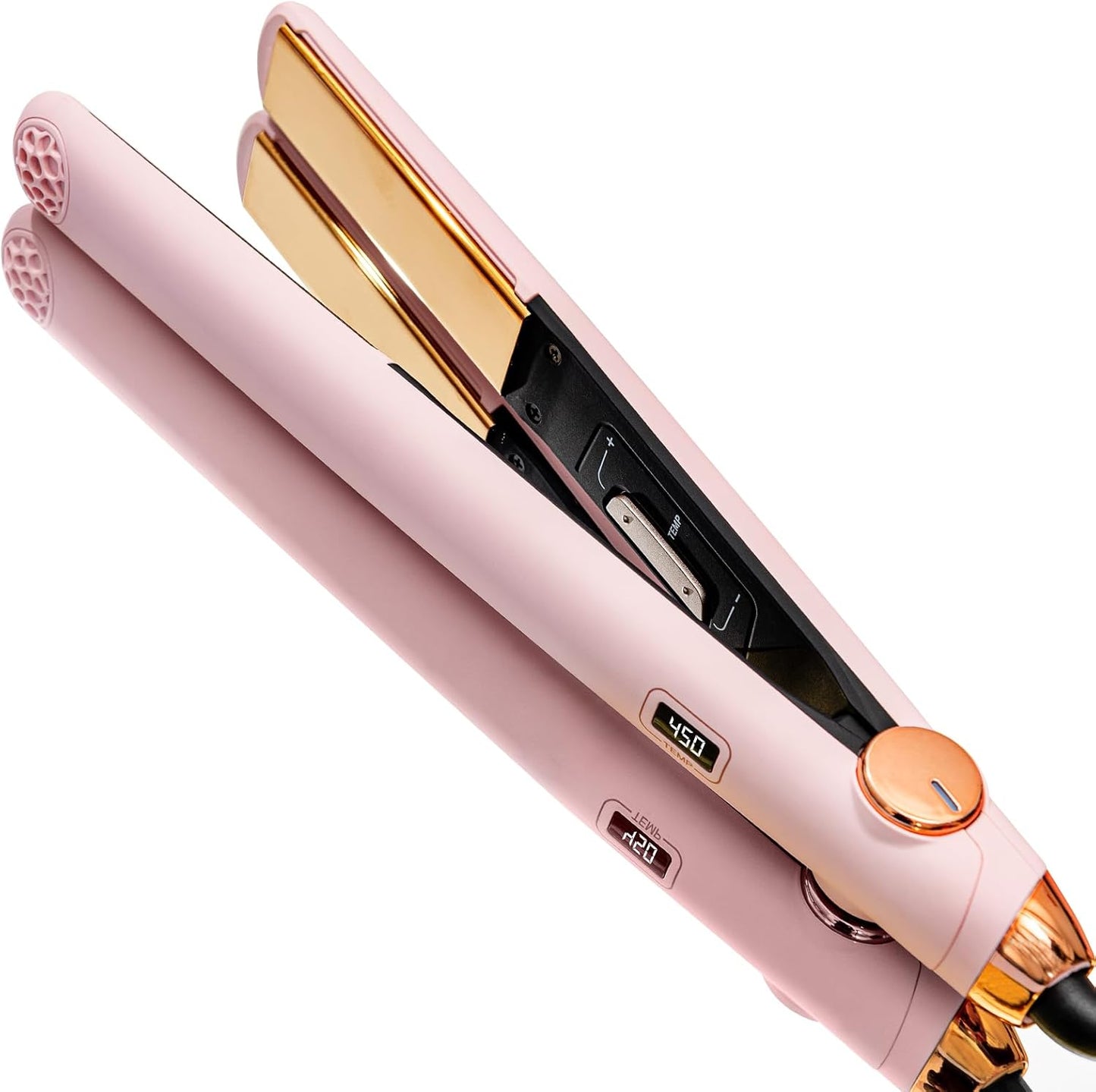 Tymo Hair Straightener & Curler 2-in-1 - 10s Fast Heating, 1" Titanium, 32 Temp Settings