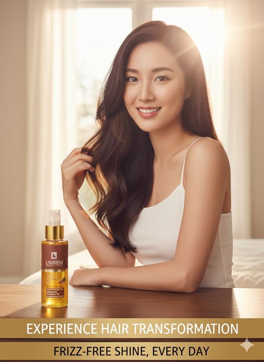 LAVIREN Elixir Hair Care Oil with Sweet Almond, Argania, Rosemary and Hydrolyzed Keratin for Dry and Damaged Hair Treatment