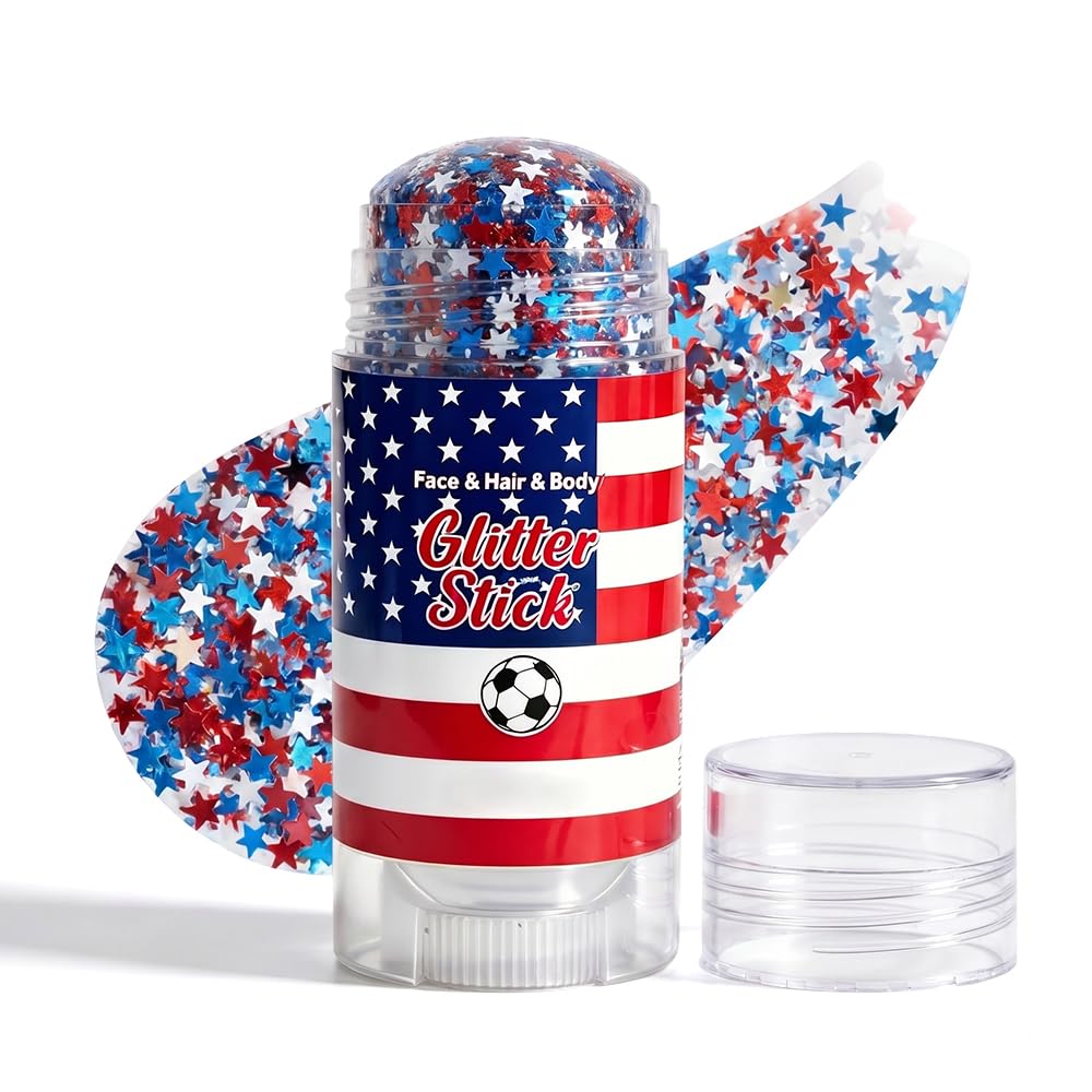 Face Paint Stick for Sports Fans - Washable Red, White & Green Body Paint for Baseball & Soccer Games | 2026 Design