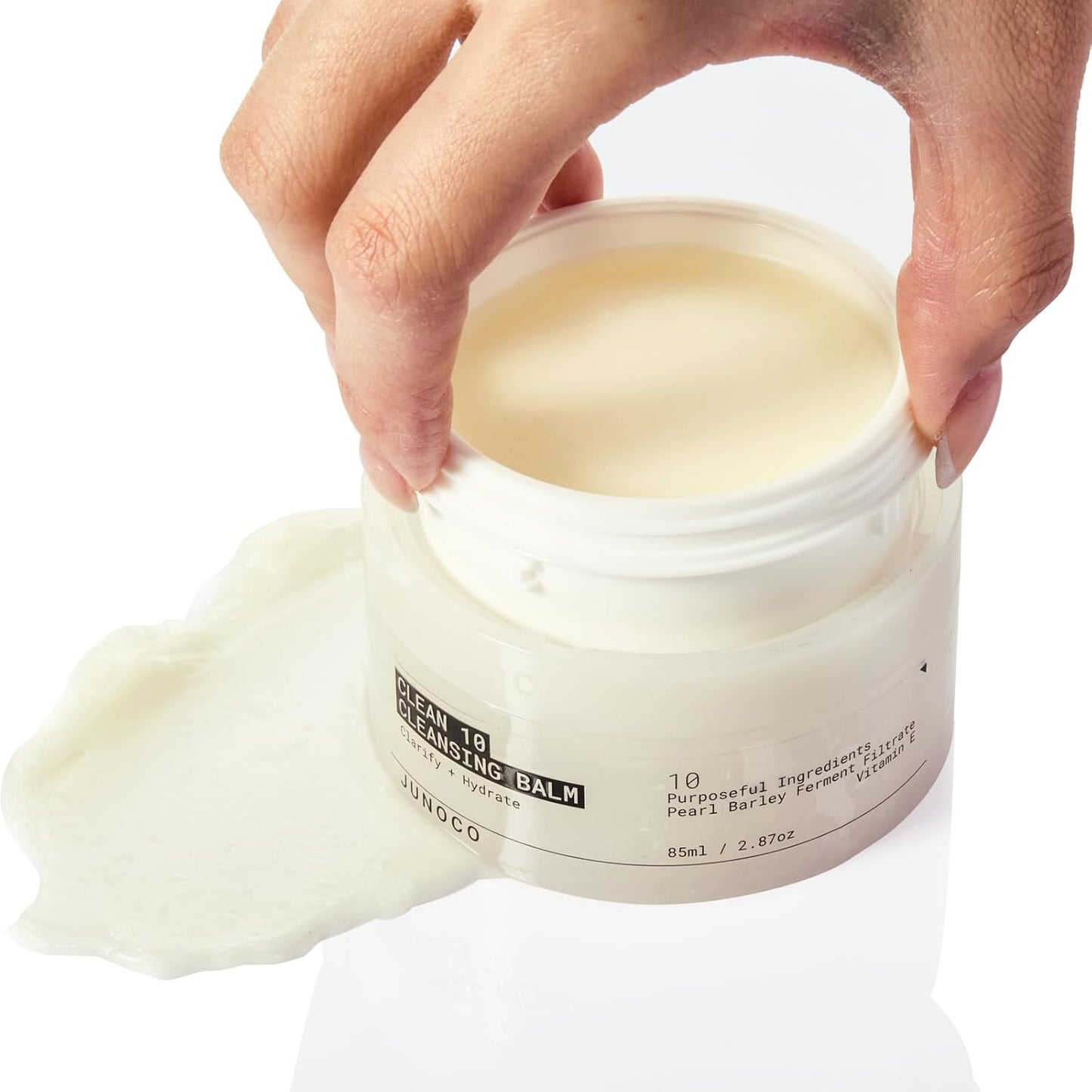 JUNO & Co. JADE Clean10 Cleansing Balm - Gentle Makeup Remover & SPF Cleanser | 2.87oz Refill
