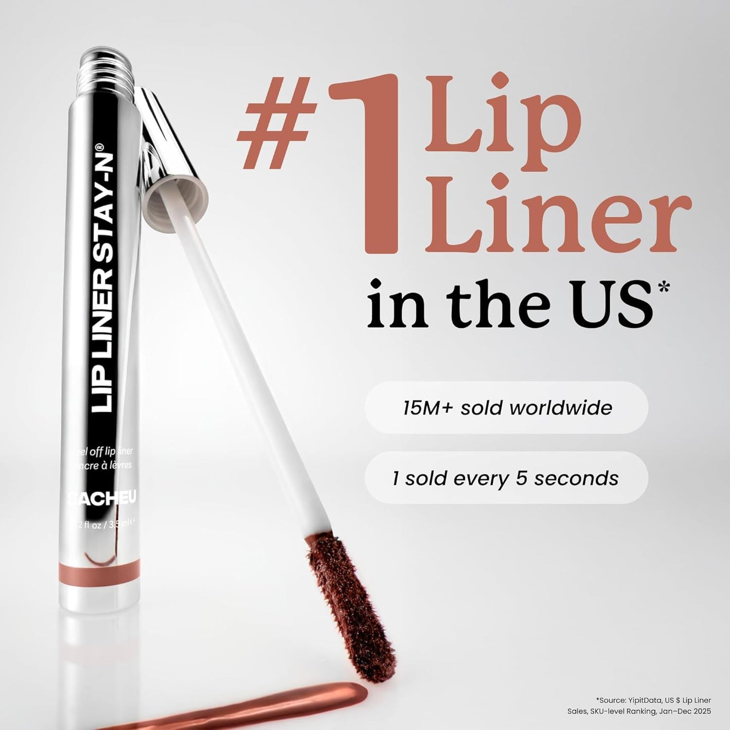 Sacheu DoubleDown & Lip STAY-N Bundle | High Pigment, Buildable, Long-Lasting Glow - Includes p-INKED Lip Liner in Keep it Pink & Off Duty