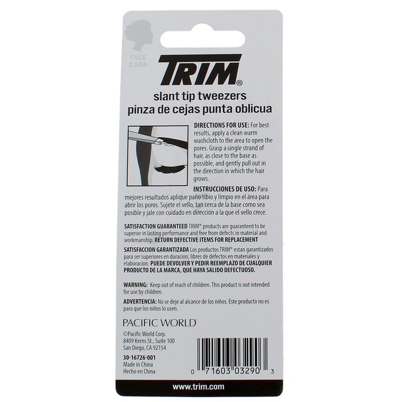 Trim Eh Slnt Tweezer Size Ea
