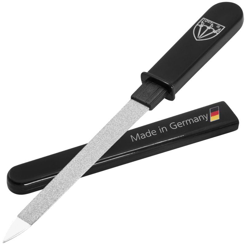 3 Swords Germany - Brand Quality Double Sided (fine & coarse) Sapphire Metal Pocket Nail File (1 Piece), Made in Solingen Germany