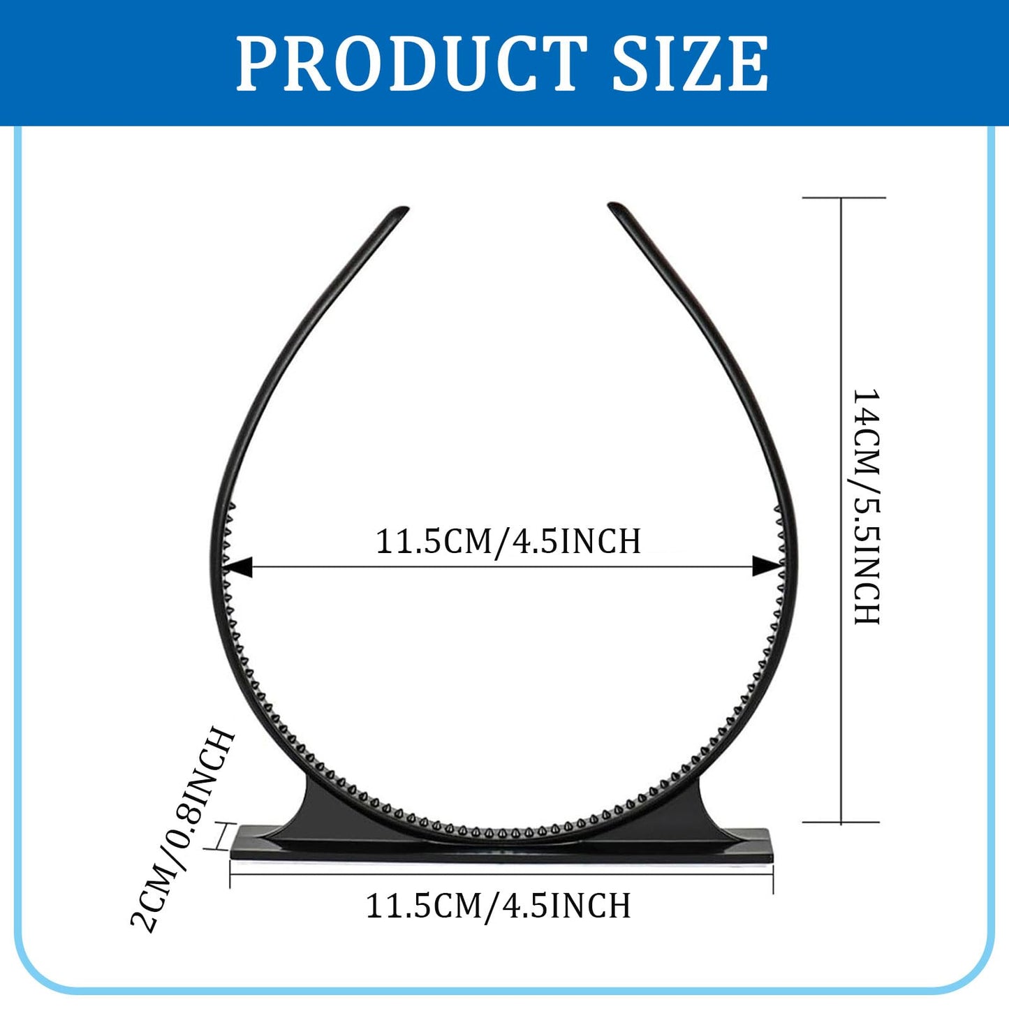 HIFANMM 1 Pack Graduation Cap Headband, Secures Your Grad Cap and Hair Style, Upgrade Grad Hat Headband, Graduation Supplies Non Slip Head Band