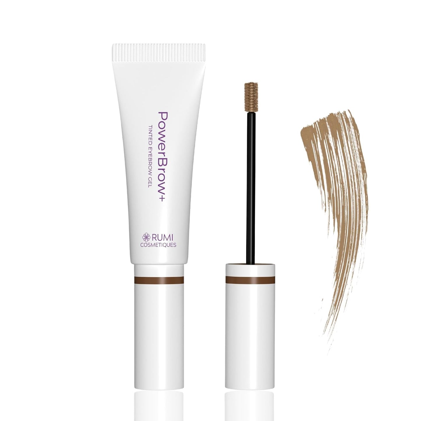 PowerBrow+ Tinted Eyebrow Gel for Mature Women - Defines & Thickens Brows | Natural Dark Brown (Espresso)