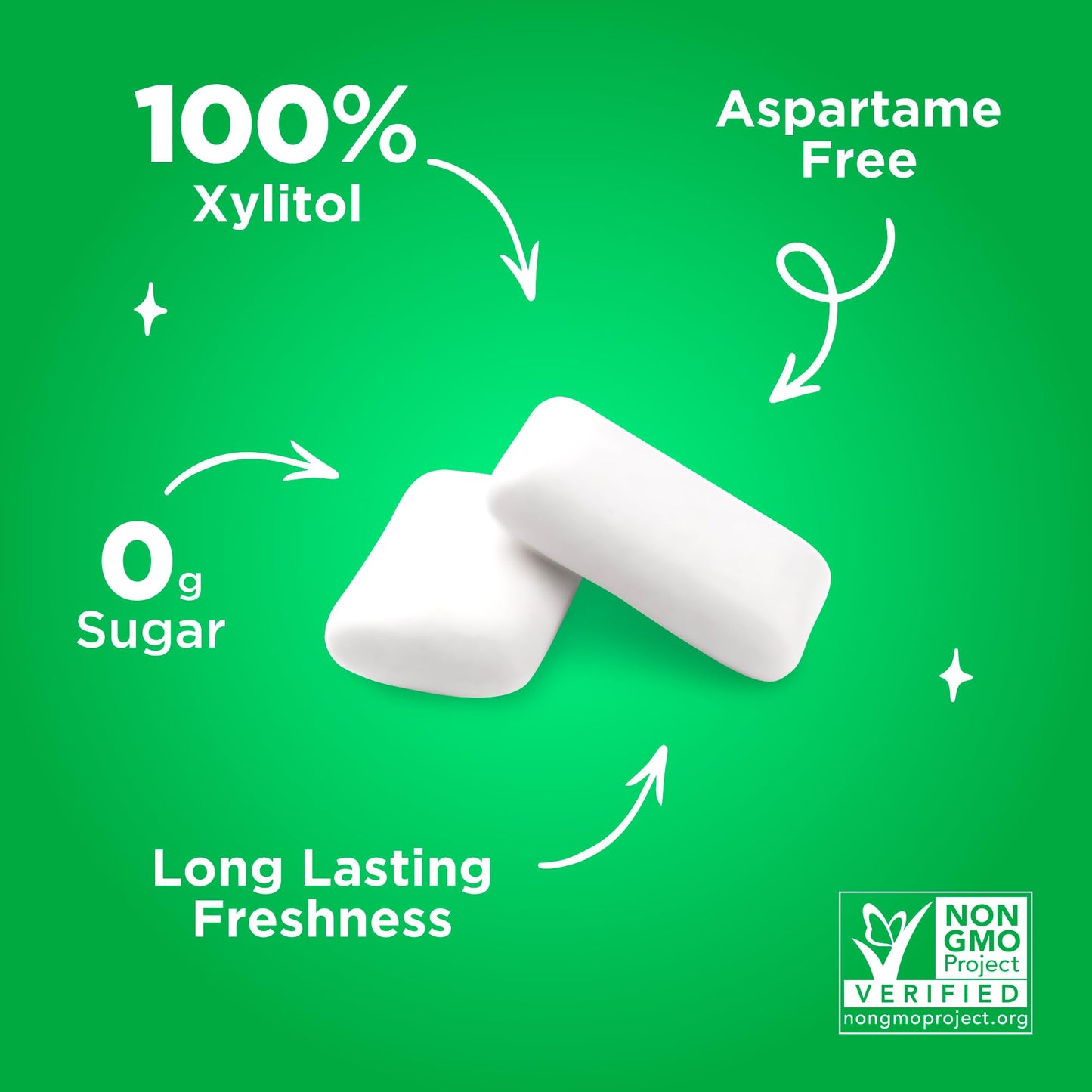 PUR Gum, Spearmint, Xylitol Gum, No Artificial Flavor, 55 Count