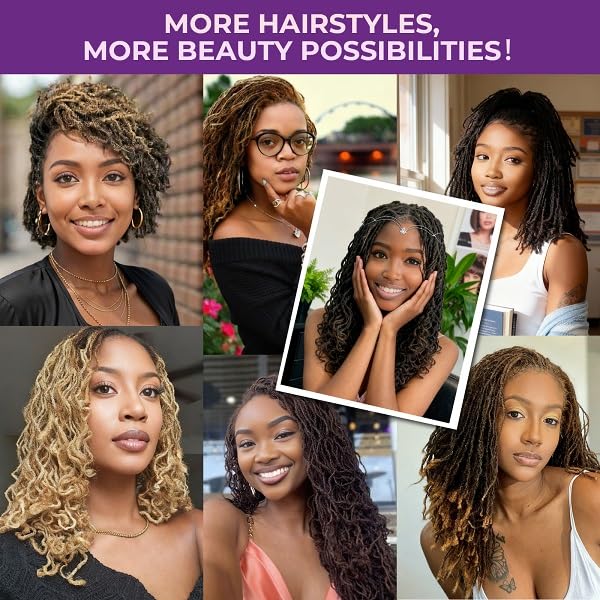 KGRT 10-Inch Handmade Sisterlocs Extensions - 100% Human Hair Microlocs