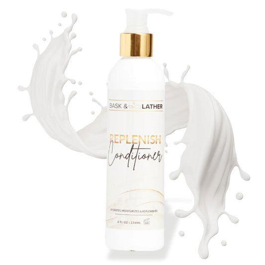 Replenish Conditioner - Deep Hydrating Natural Formula for Elasticity & Detangling | Silicone-Free, 8 oz