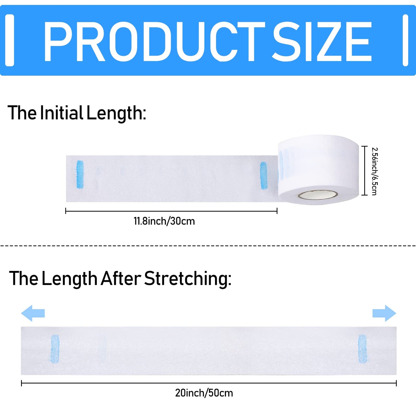 Yilloog 4000 Strips 40 Rolls Disposable Barber Paper Haircutting Neck Strips Hairdressing Stretchy Neck Band Paper Tissue for Barber Hair Cutting Styling Salon Accessories Supplies