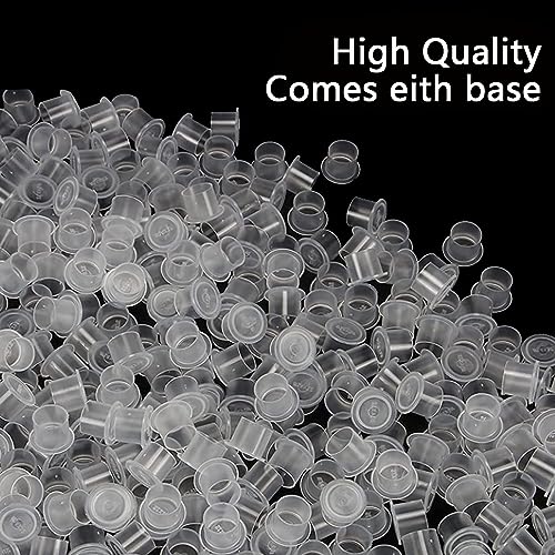 Urknall 300pcs Disposable Tattoo Ink Caps with Bases - Mixed Sizes
