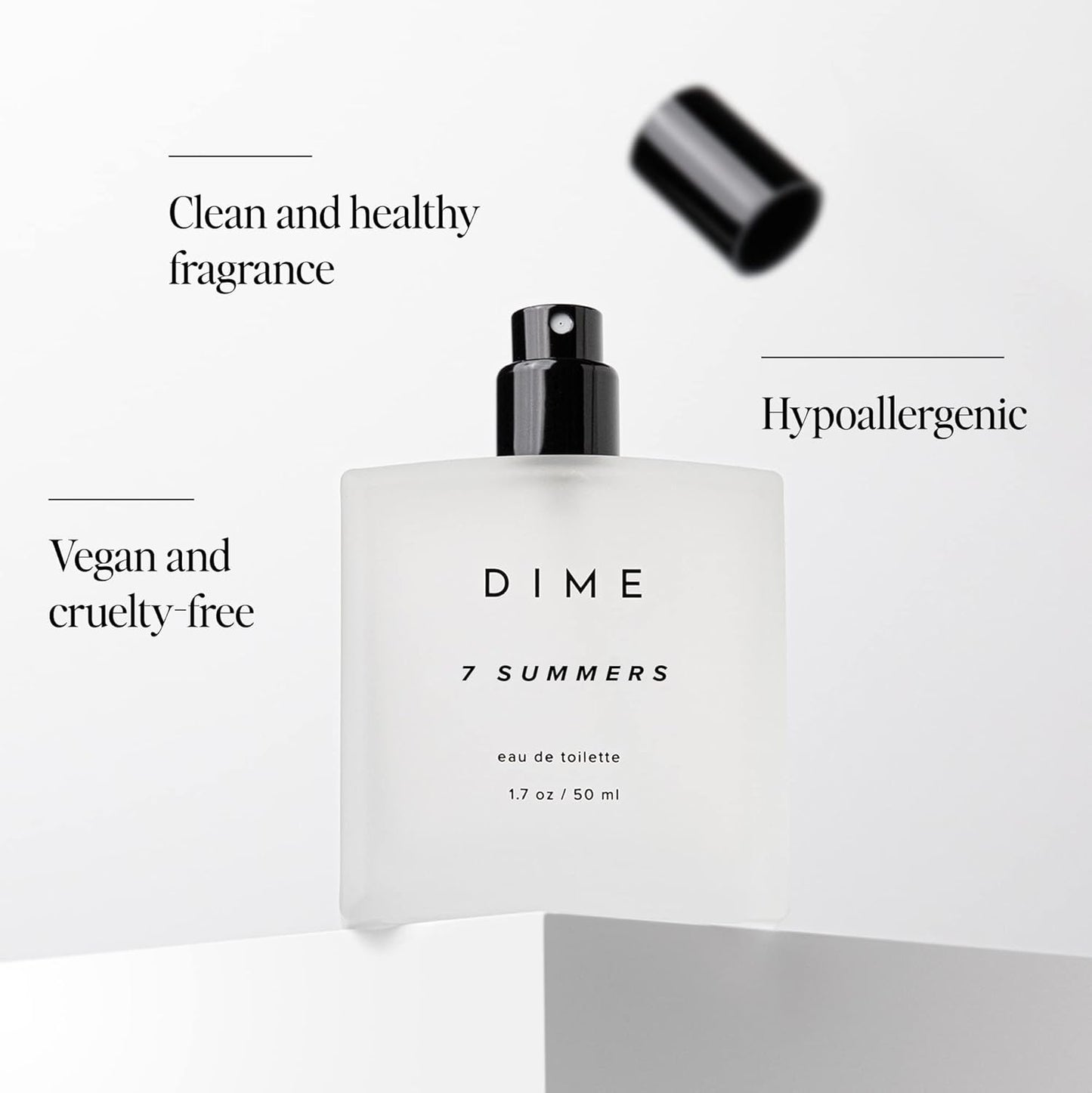 DIME Beauty 7 Summers Perfume for Women - Sweet Floral Eau de Toilette with Bergamot & Vanilla Orchid | 1.7 oz / 50 ml