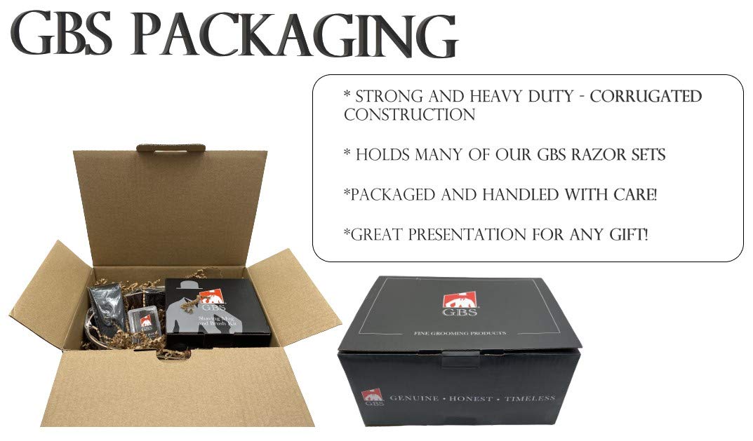 G.B.S Men's Shaving Set - No.84 Cologne, Ivory Handle Badger Bristle Shaving Brush, Ivory Shave Mug with Aftershave Natural Shaving Soap