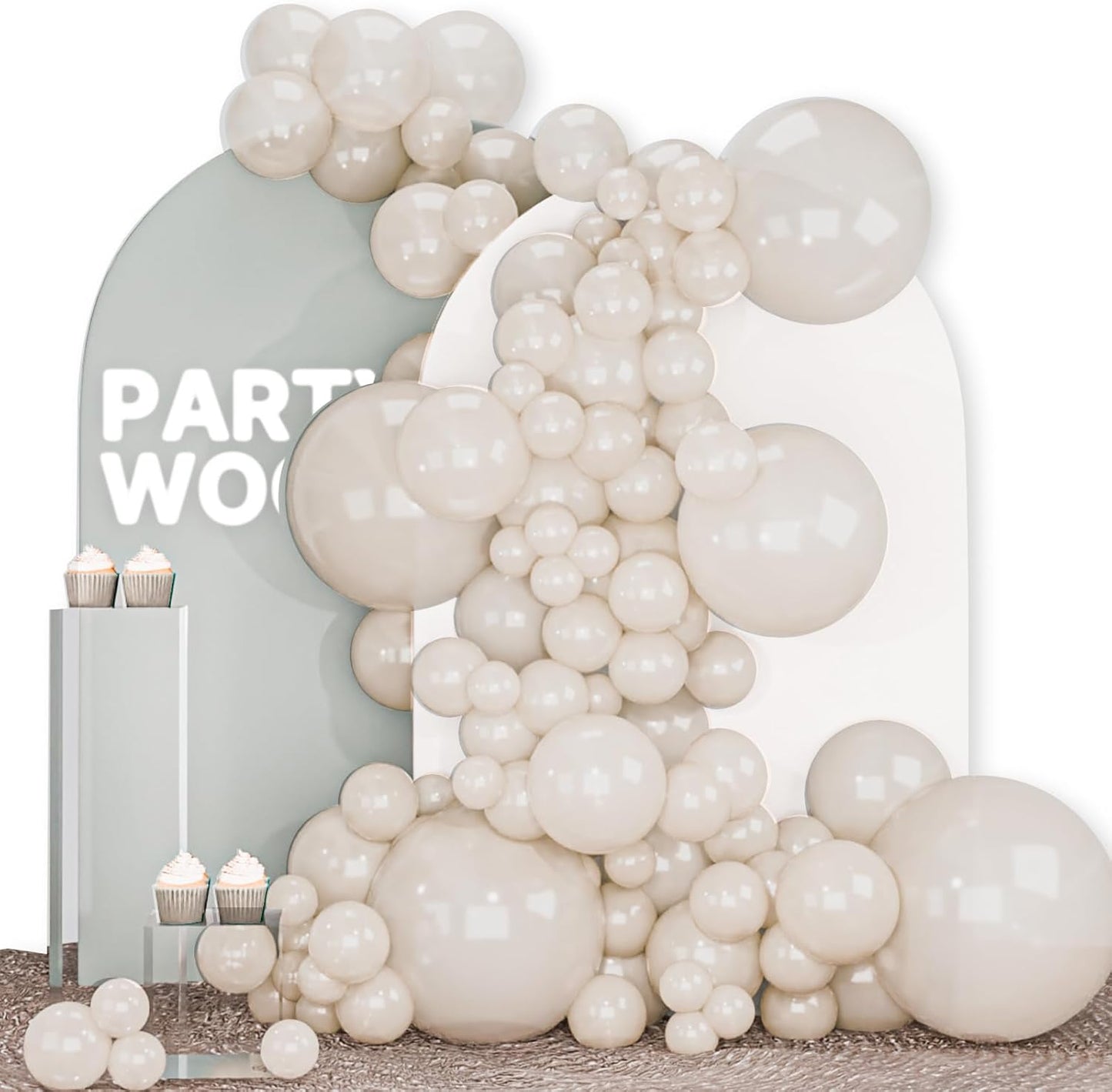 Black Balloon Arch Kit - 140 Pcs in 5-18 Inch Sizes for Baby Showers, Birthdays & Anniversaries | Elegant Black Decor