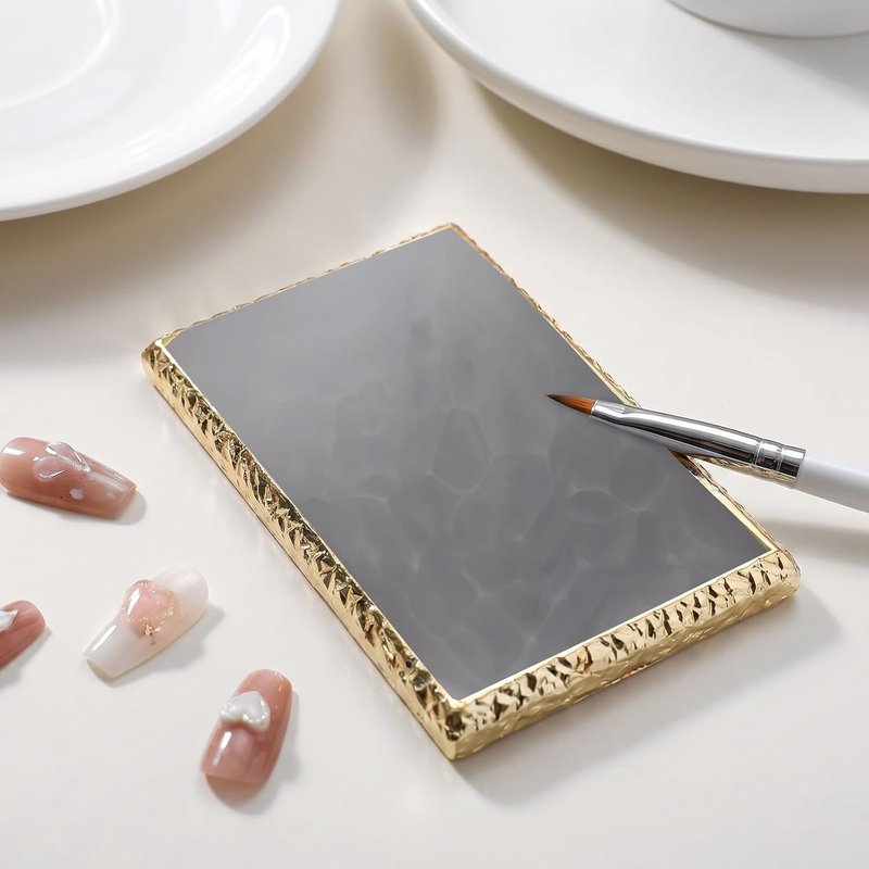 Resin Nail Art Palette - Nail Color Mixing Plate for Creative Designs | Gray