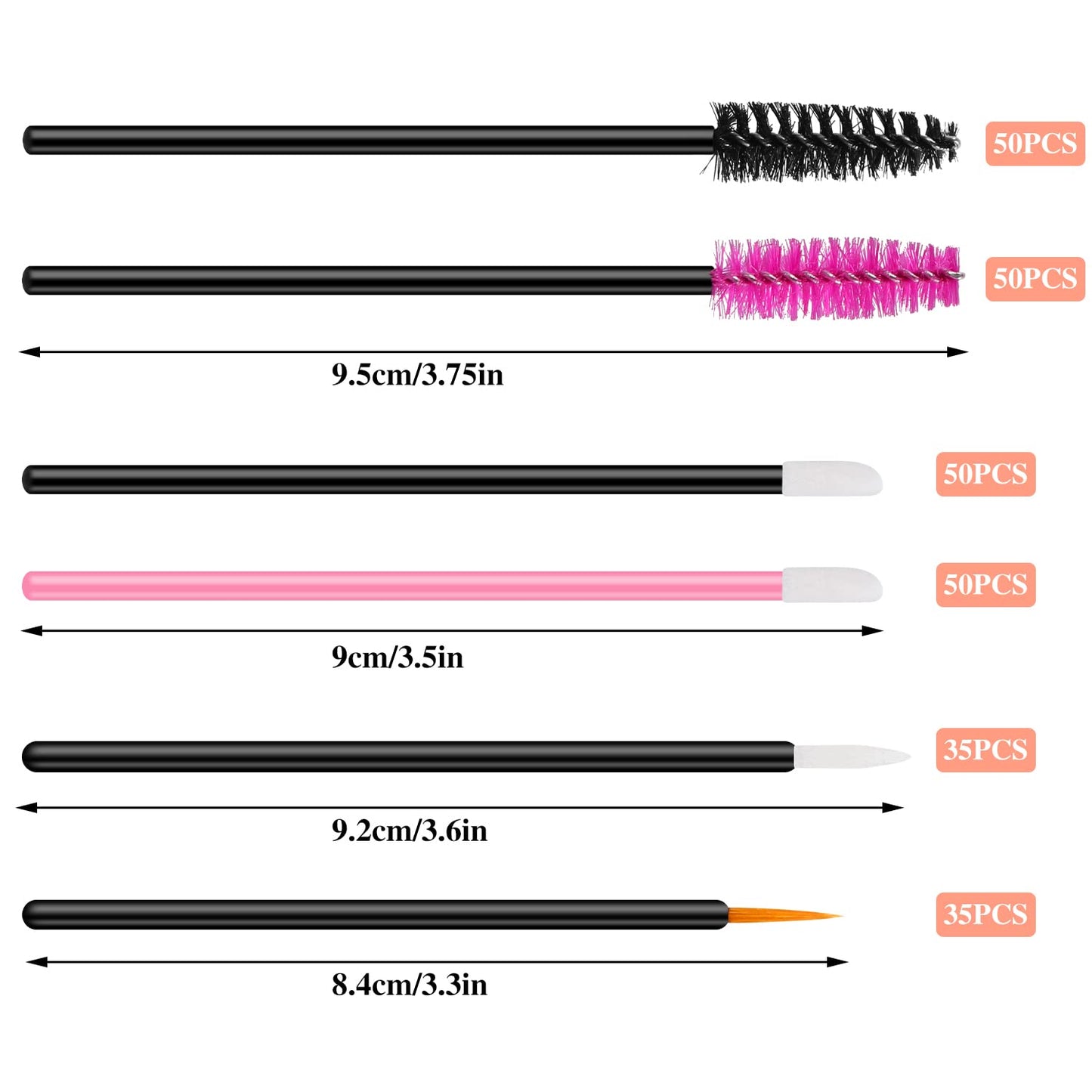 BESARME 270 PCS Disposable Makeup Applicators Tools Kit