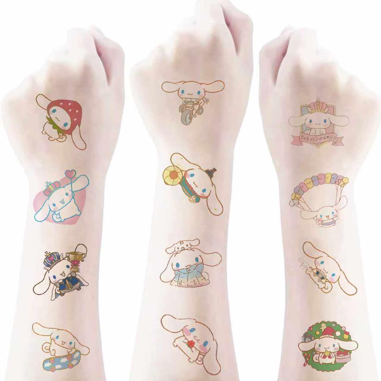 Cinnamoroll Temporary Tattoos - 20 Pcs Fun Party Favors | Birthday Decorations & Game Rewards