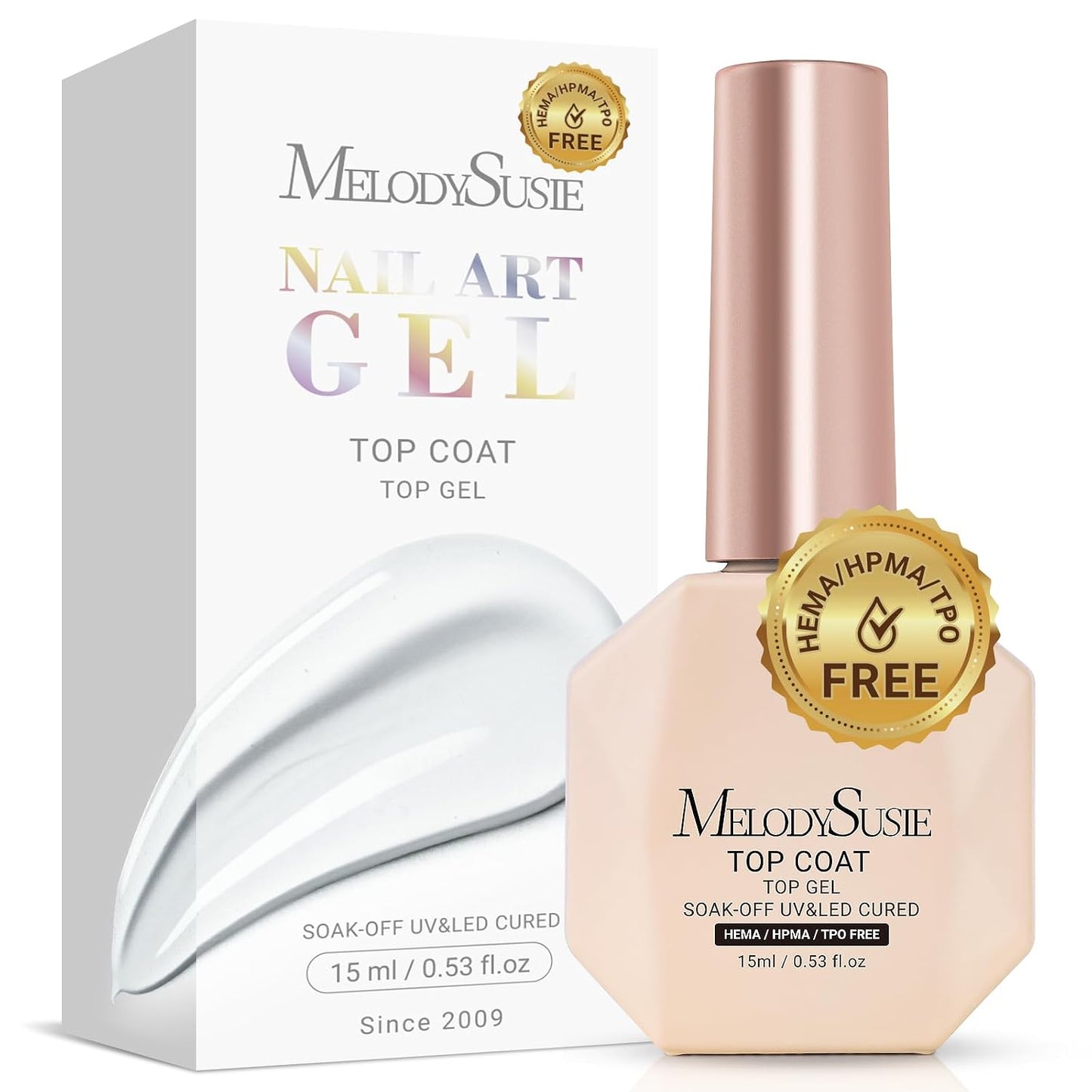 MelodySusie Nail Dehydrator & Primer Set | Long-Lasting Shine Manicure Kit - 4 Pcs, 15ml Clear