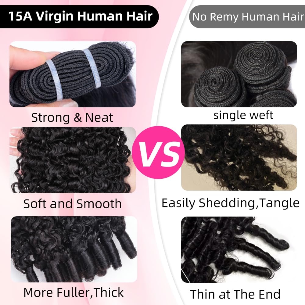 Burmese Curly Hair Bundles - 100% Unprocessed Raw 15A Kinky Curly Weave | 18-20-22 Inch, Natural Color