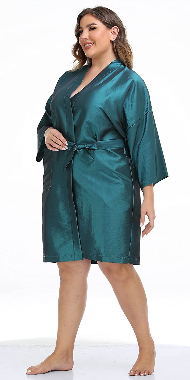PERFEHAIR Salon Client Gown Cape, Pack of 4, Hairdressing Robes Smock for Hair Stylist to Hair Cutting, Hair Coloring, Makeup-Blue
