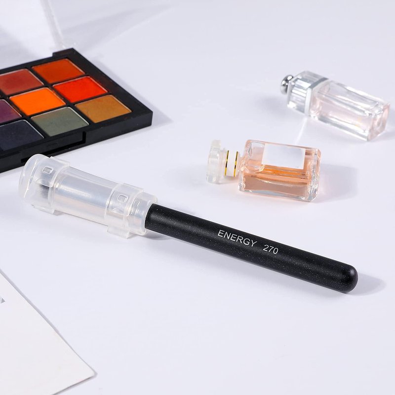 Concealer Brush - Mini Angled Flat Top Kabuki for Under Eye Blending | Pro Makeup Tool for Liquid & Cream