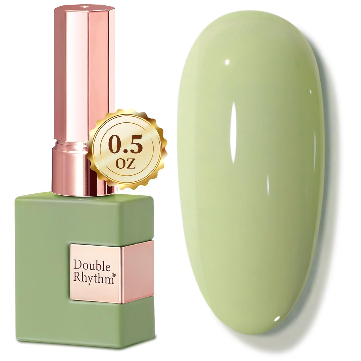 Gel Nail Polish - Double Rhythm 15ML Pearl White Soak Off for Art Manicure | DIY at Home