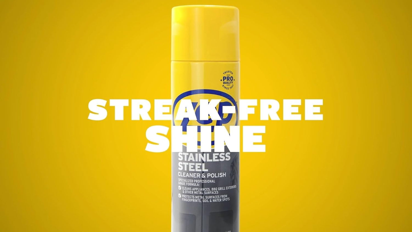 Zep Stainless Steel Cleaner - 14 oz Polish for Metal Surfaces | Protects Against Fingerprints & Water Spots