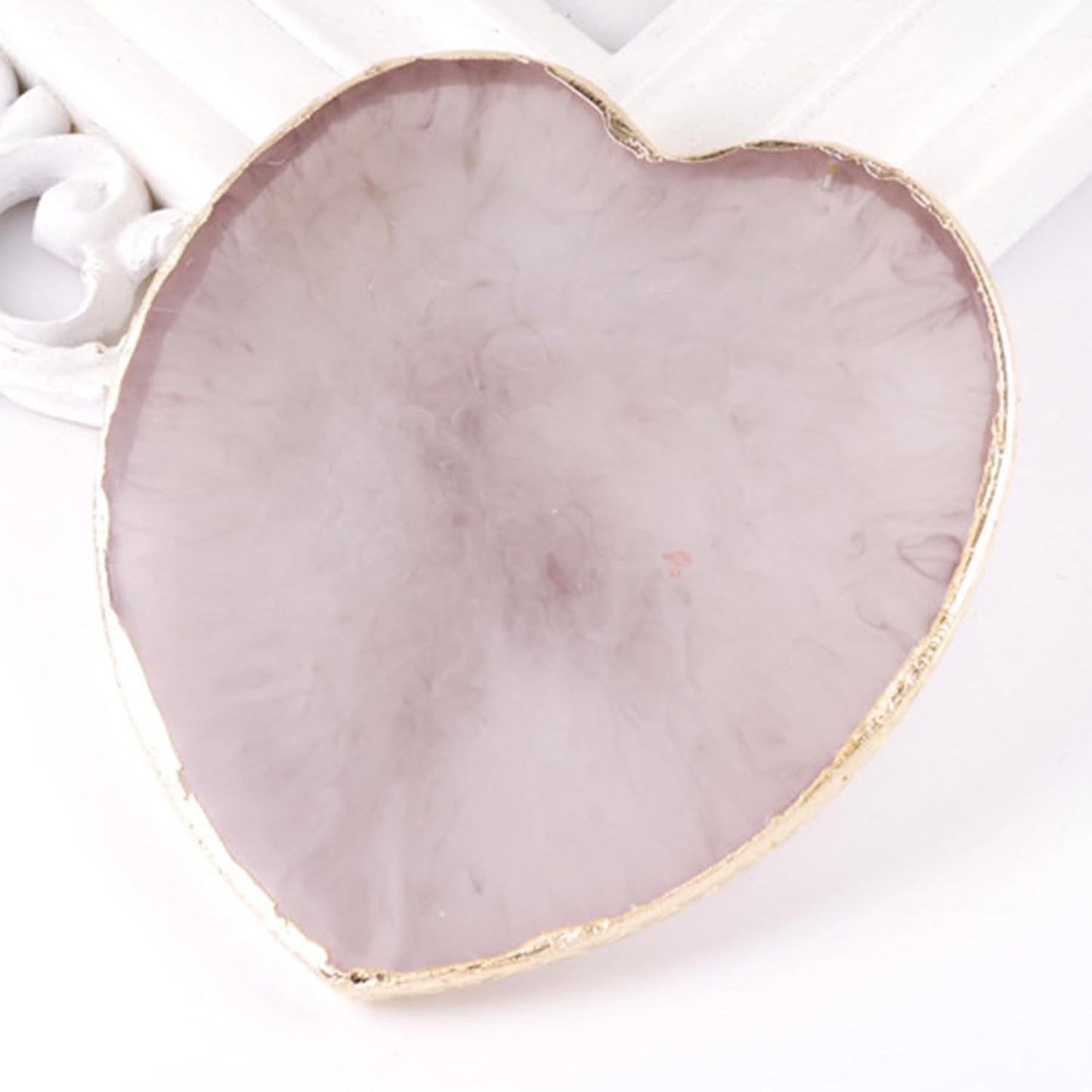 Resin Nail Art Palette - Nail Polish Mixing Plate with Spatula | Gray Color