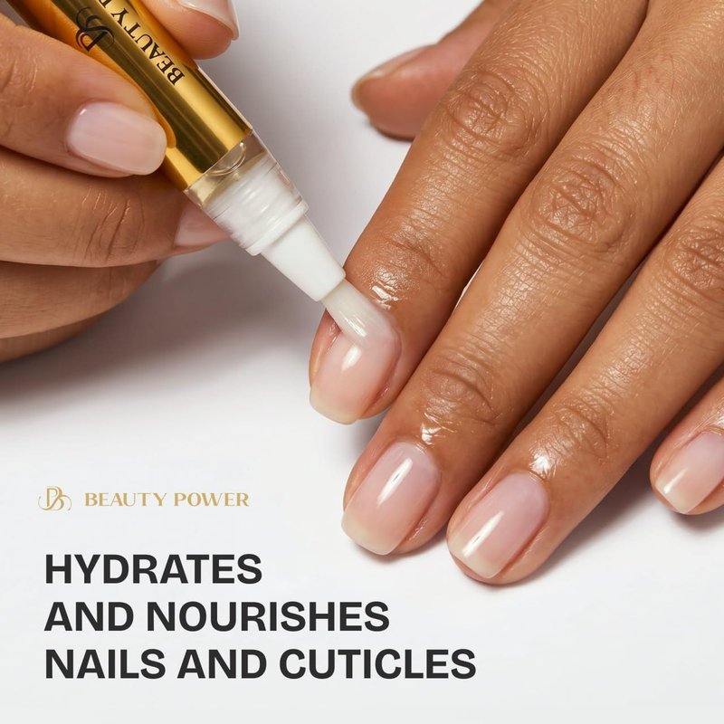Nail Strengthening Cuticle Pen - Watermelon Nail Oil Serum with Vitamins A, D, E, B5 & Natural Oils | Repair Brittle Nails