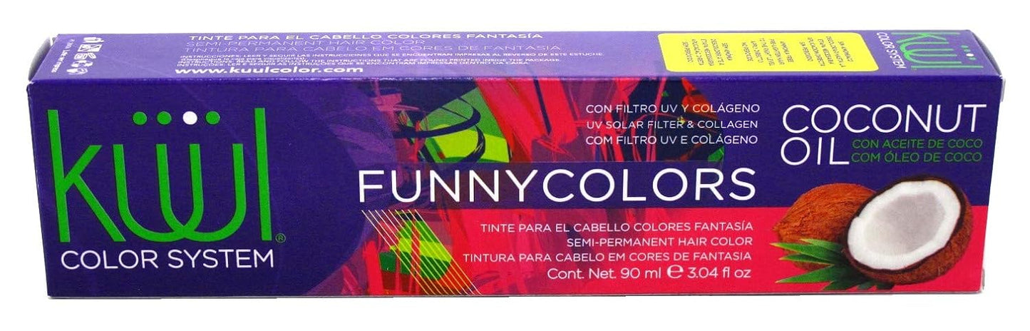Kuul Funny Colors Magenta Hair Dye - Vibrant Color, 3.04 Oz