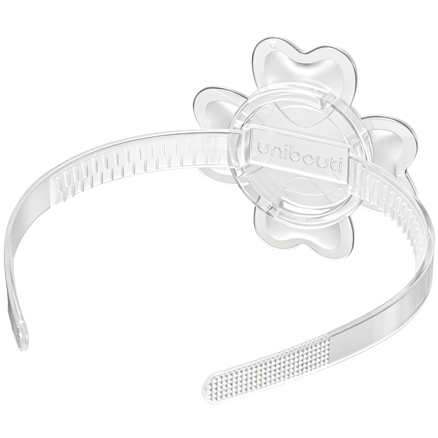 unibouti Graduation Cap Headband Insert Clear - Original Four Leaves Clover - Secure Your Grad Cap on Curly, Natural Hair, Braids, Locs, Twists and Straight Hair