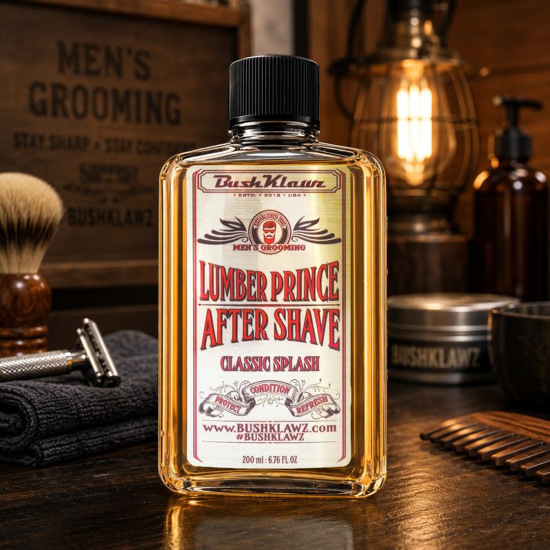 BushKlawz Lumber Aftershave Splash with Witch Hazel - 200ml