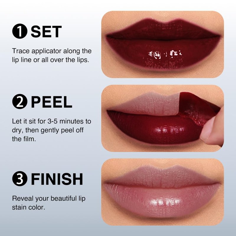Peel Off Matte Liquid Lip Gloss Stain - Long Lasting, Waterproof Lipstick | 08 Espresso Brown