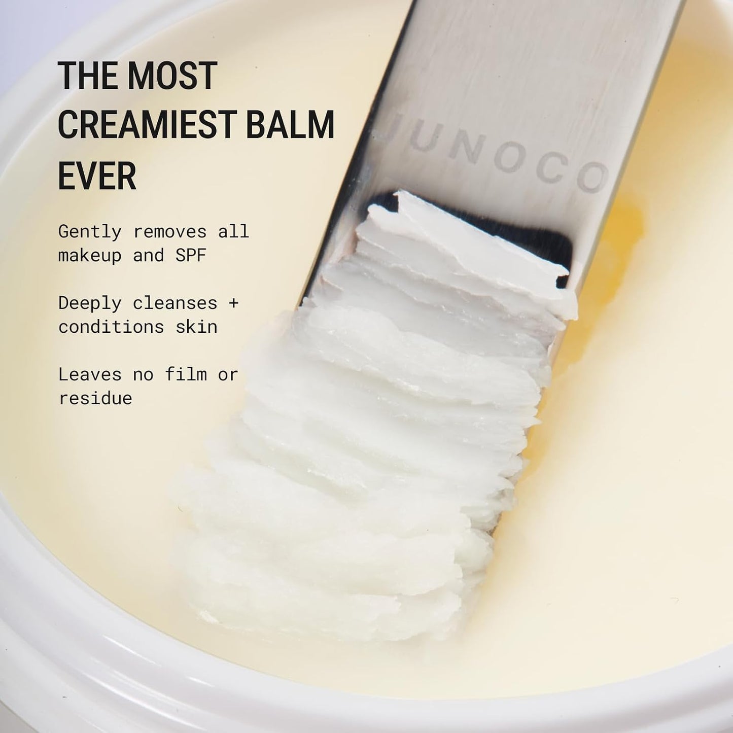 JUNO & Co. Cleansing Balm - Creamy Makeup Remover with Japanese Pearl Barley & Vitamin E | 2.87 oz Refillable Pod