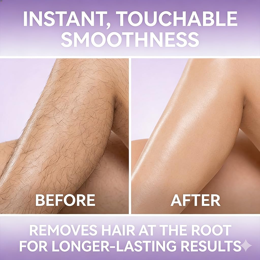 Hair Removal Cream & Mousse Combo Set - Fast-Acting Depilatory for Women & Men | 100g Tube + 140ml Foam with Scraper