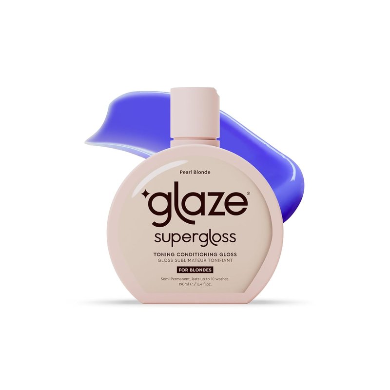SuperGloss Purple Toning Gloss - Hydrating Formula for Blonde & Highlighted Hair | Neutralizes Yellow Tones - 6.4 fl oz