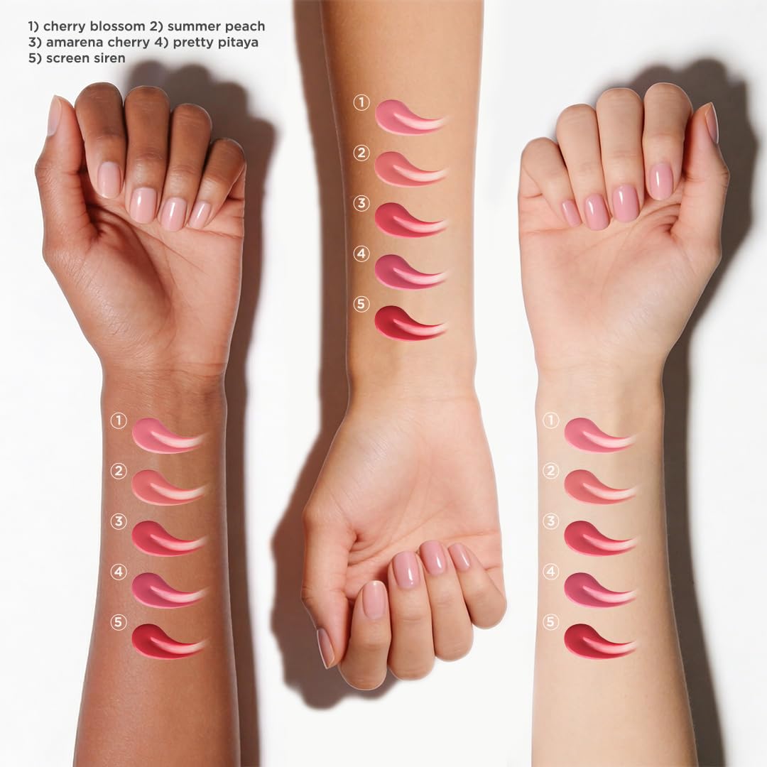 Rabbit Habit Water Lip Stain - Vegan, Cruelty-Free, Non-Drying Formula | Cherry Blossom Shade