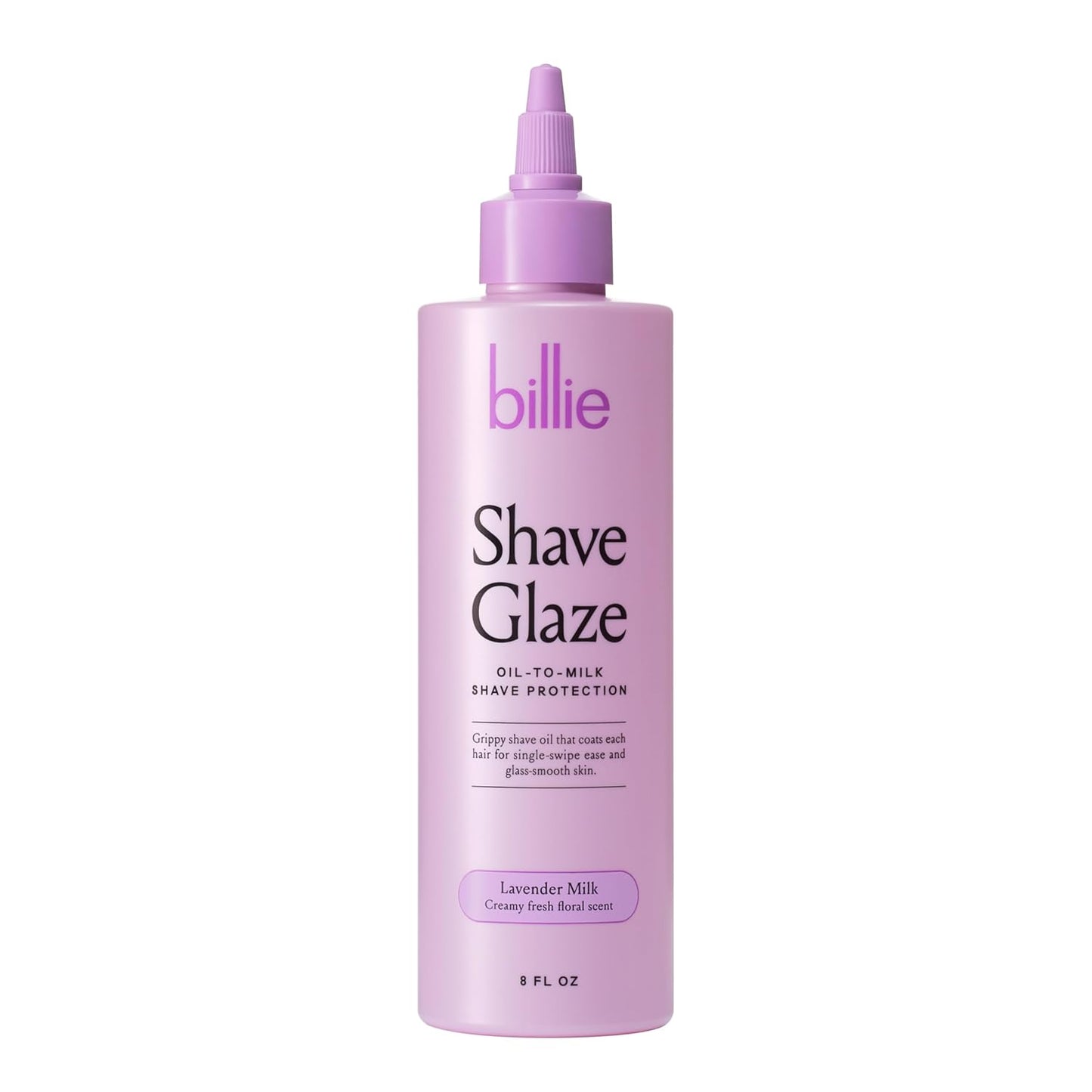 Billie Shave Glaze - Shaving Oil for Smooth Skin - Oil-to-Milk Protection | Coco Villa Scent - 8oz